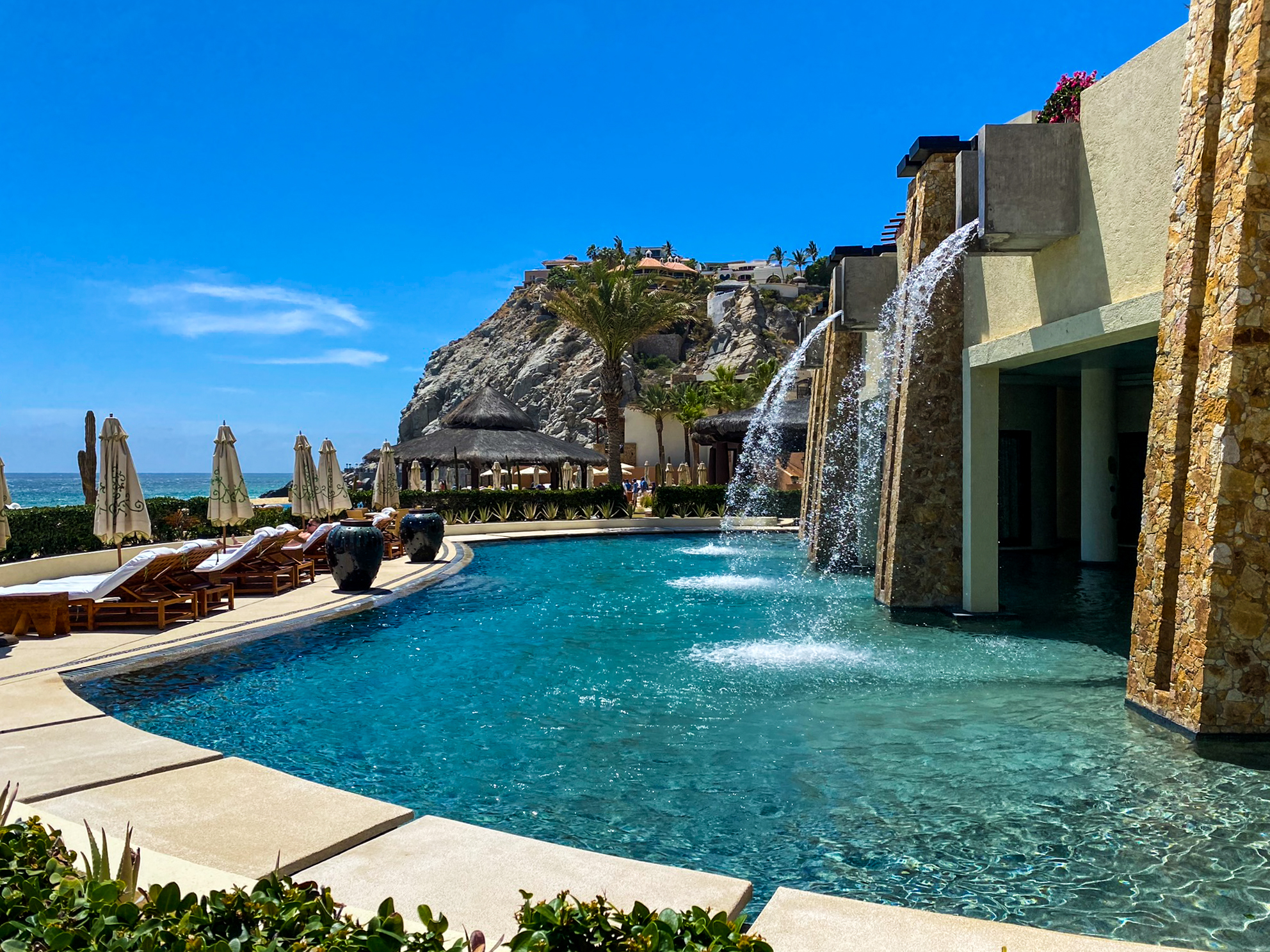 Waldorf Astoria Los Cabos Pedregal spa waterfall pool