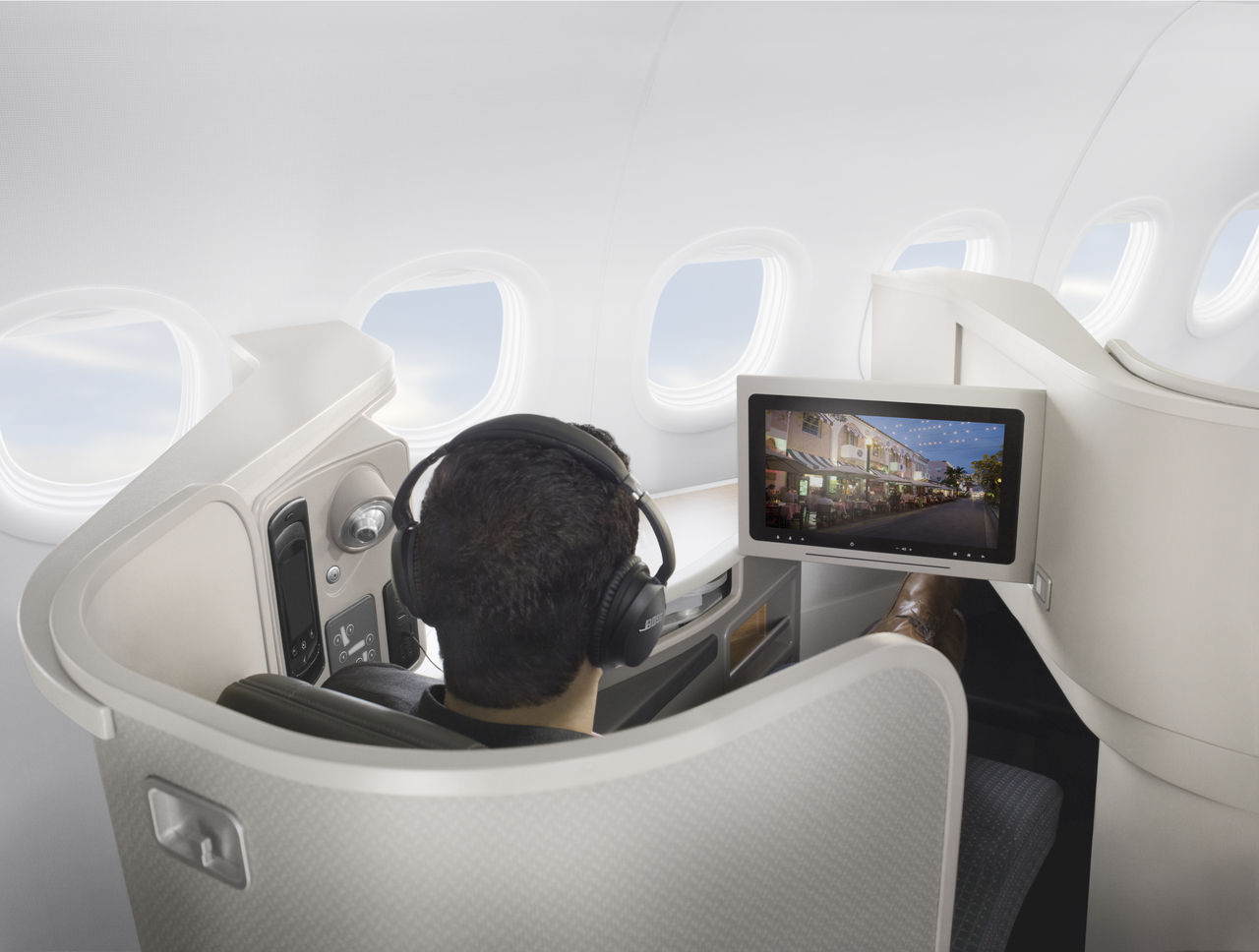 American Airlines Transcontinental Flagship Business Class In-Flight Entertainment