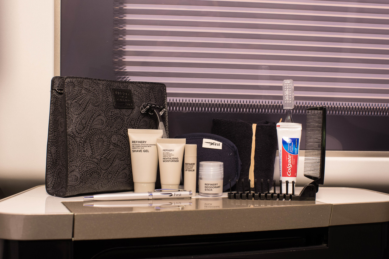 British Airways FIrst Class Amenity Kit