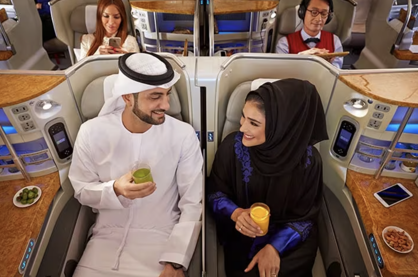 Emirates Business Class Cabin