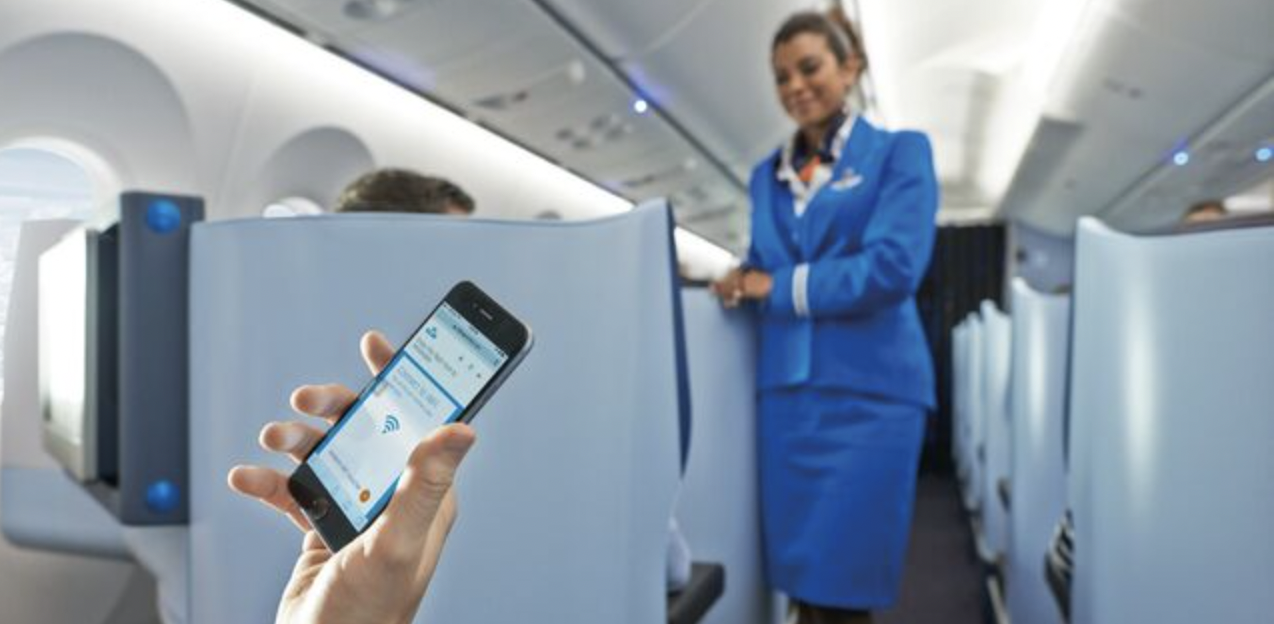 KLM Business Class Cabin - WiFi