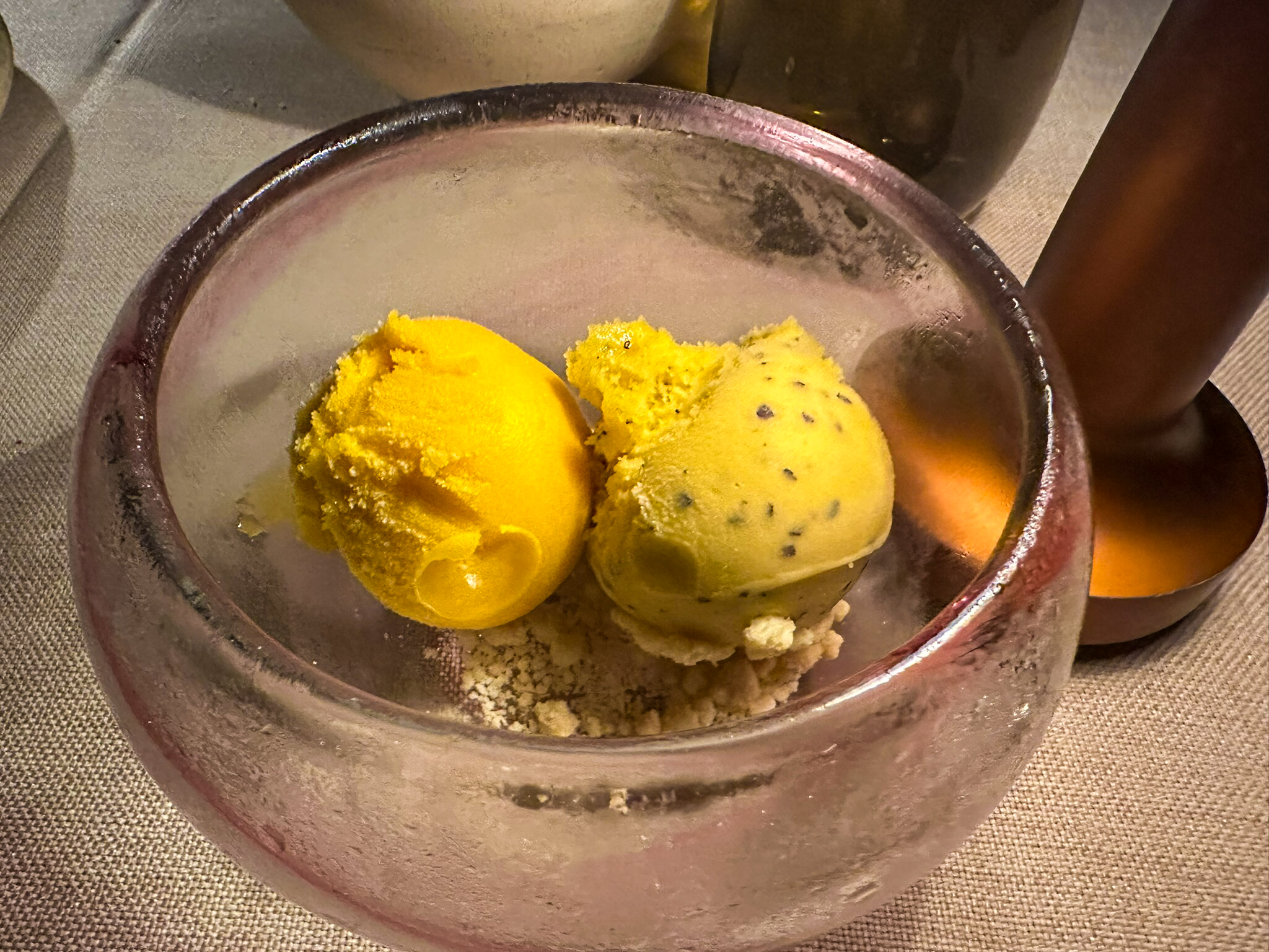 One&Only Mandarina Alma mango and passionfruit sorbet