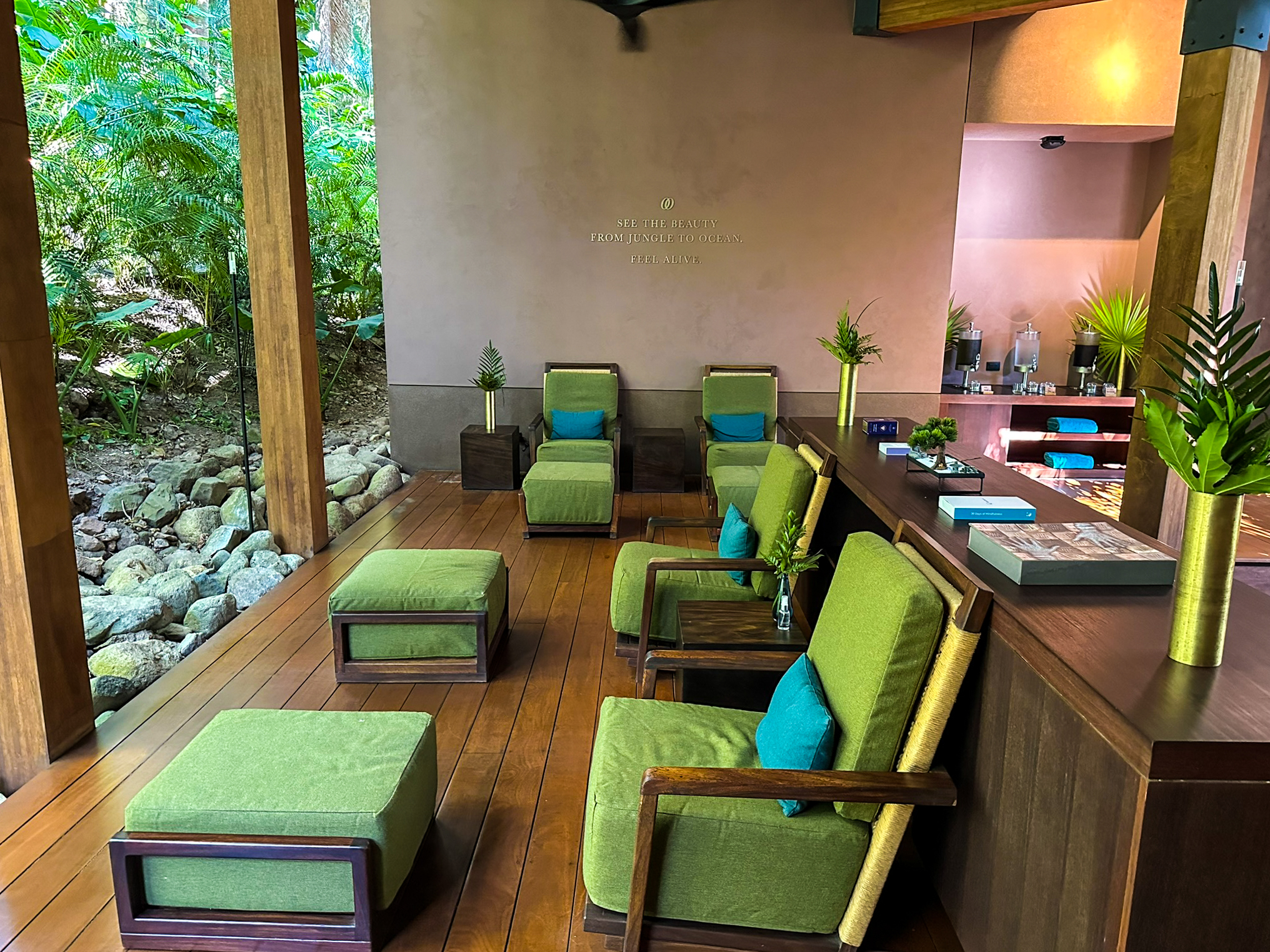 One&Only Mandarina spa lounge seating