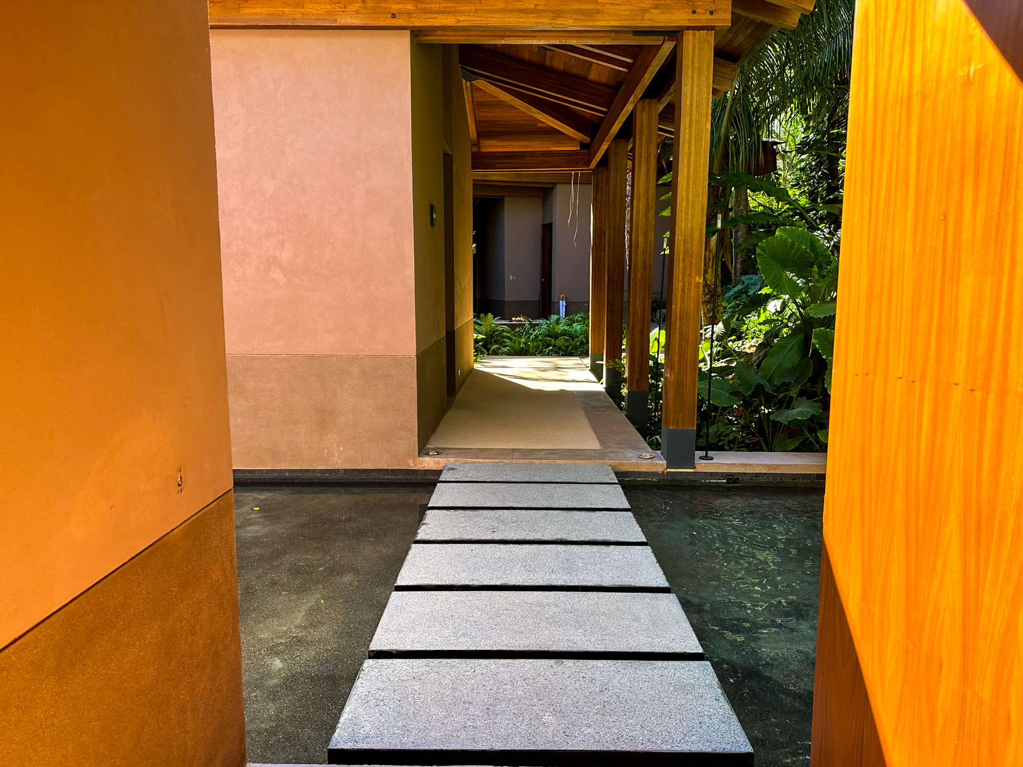 One&Only Mandarina spa walkway